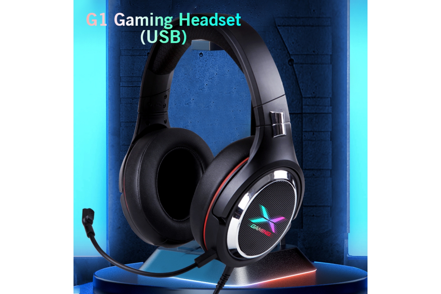 G1 RGB Red Gaming Headset