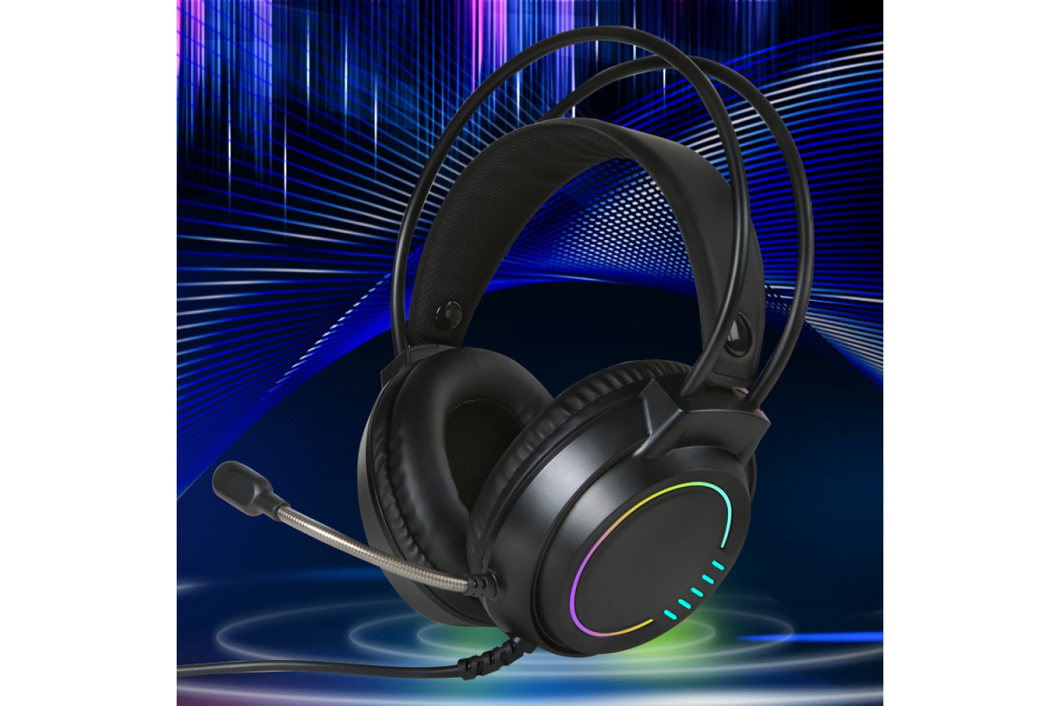G4 RGB Lighting Streaming Wired Cheap Gaming Headset